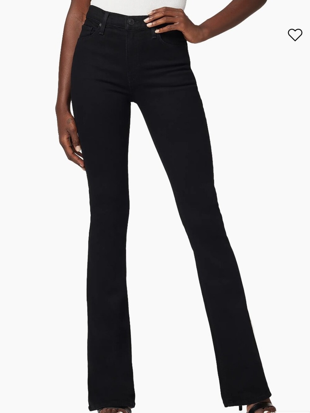 NWT High-Rise Jet Black Bootcut Slim Fit Women's Jeans size 26 Waist 34 Long